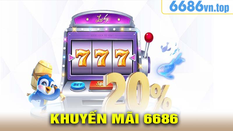 Hoàn tiền cược thắng/thua 20% tại sảnh nổ hũ